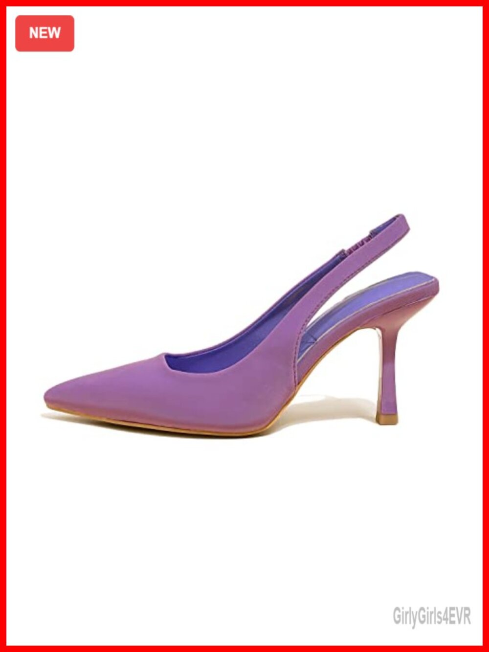 Slingback Kitten Heel Pointed Toe Back Strap Slip-On Dress Pump